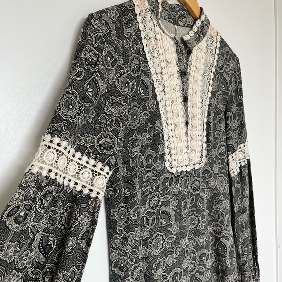 Free People Embroidered Boho Mini Dress - Picture 3 of 9